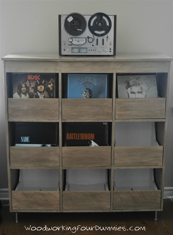 Ana White | Vinyl Record Storage Cabinet - DIY Projects